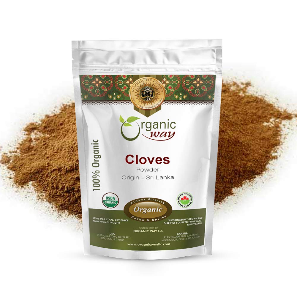 Organic Way Enhanced Cloves Powder (Syzygium Aromaticum) - Aromatic Spice | Organic & Kosher Certified | Raw, Vegan, Non Gmo & Gluten Free | Usda Certified | Origin - Sri Lanka (4 Ounce (Pack Of 1))