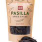 RICO RICO Dried Pasilla Chile Peppers 16 oz - Premium Pasilla Chiles Secos for Authentic Mexican Recipes - Mild Heat, Resealable