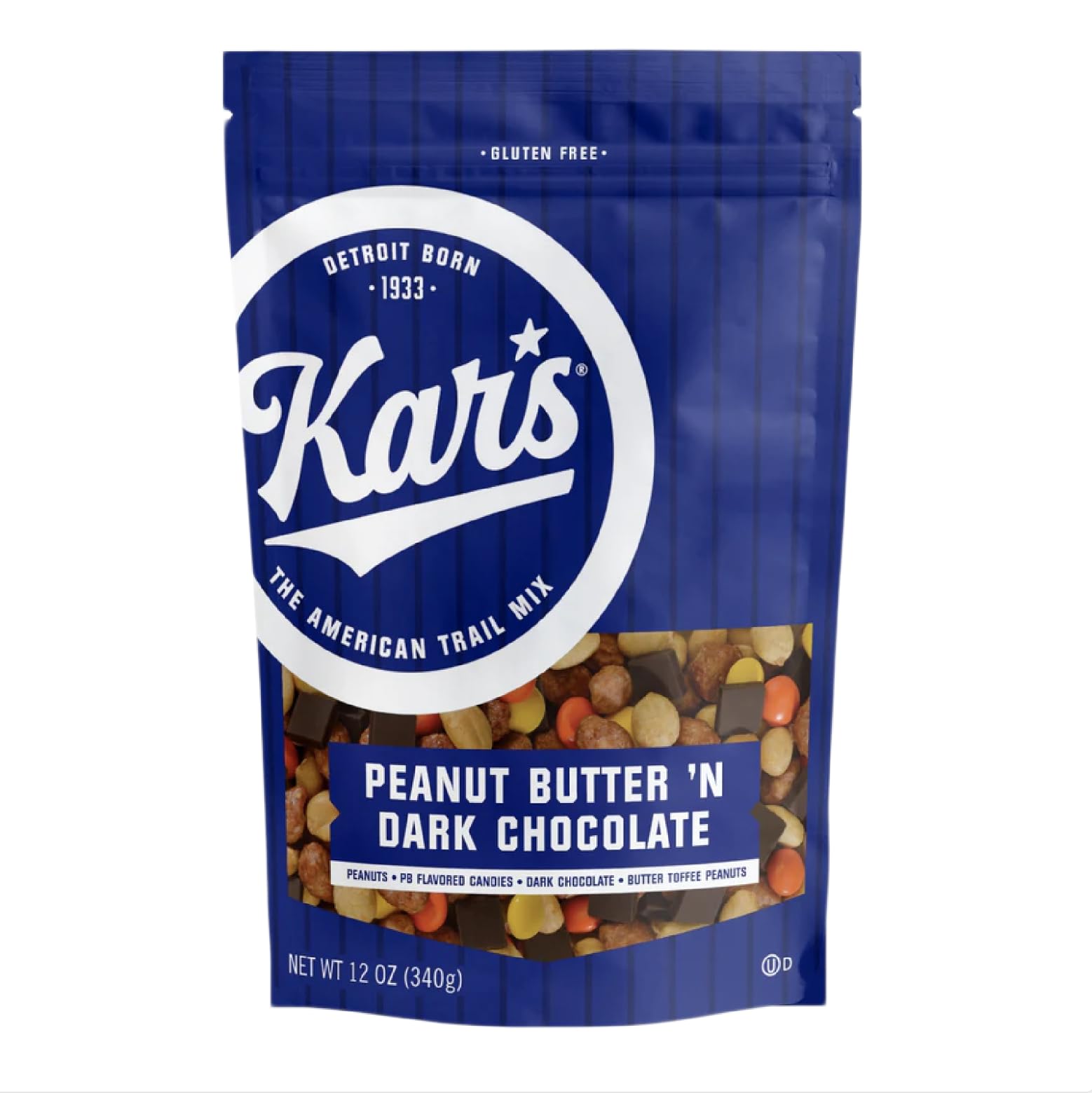 Kar'S Nuts Peanut Butter 'N Dark Chocolate Trail Mix Snacks - Roasted Peanuts, Peanut Butter Candies, Dark Chocolate & Butter To