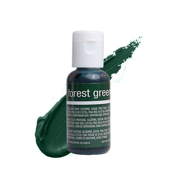 Chefmaster Forest Green Liqua-Gel Food Coloring, 0.7 Fl Oz, Professional-Grade Dye for Icing and Fondant, Fade-Resistant