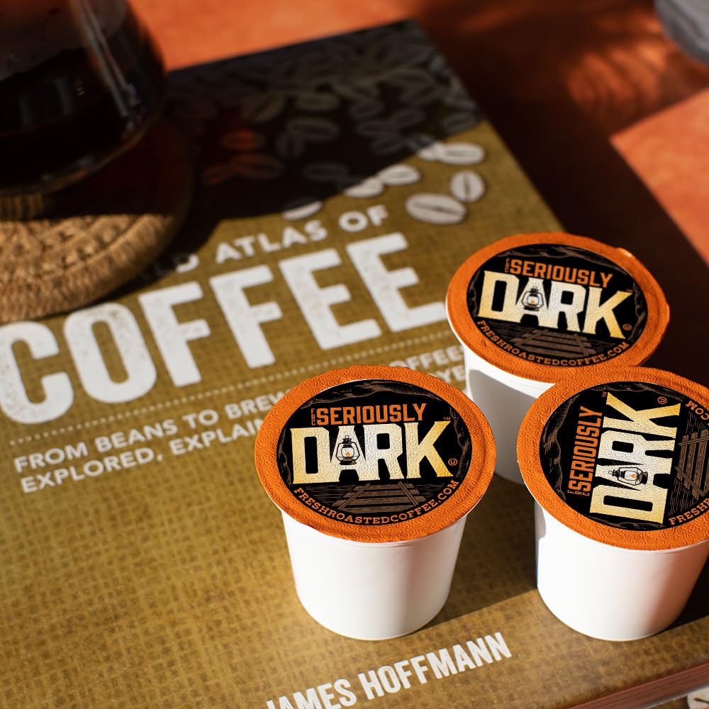 Fresh Roasted Coffee Dark Roast Artisan Blend, 96 Pods for K Cup malt-inspired