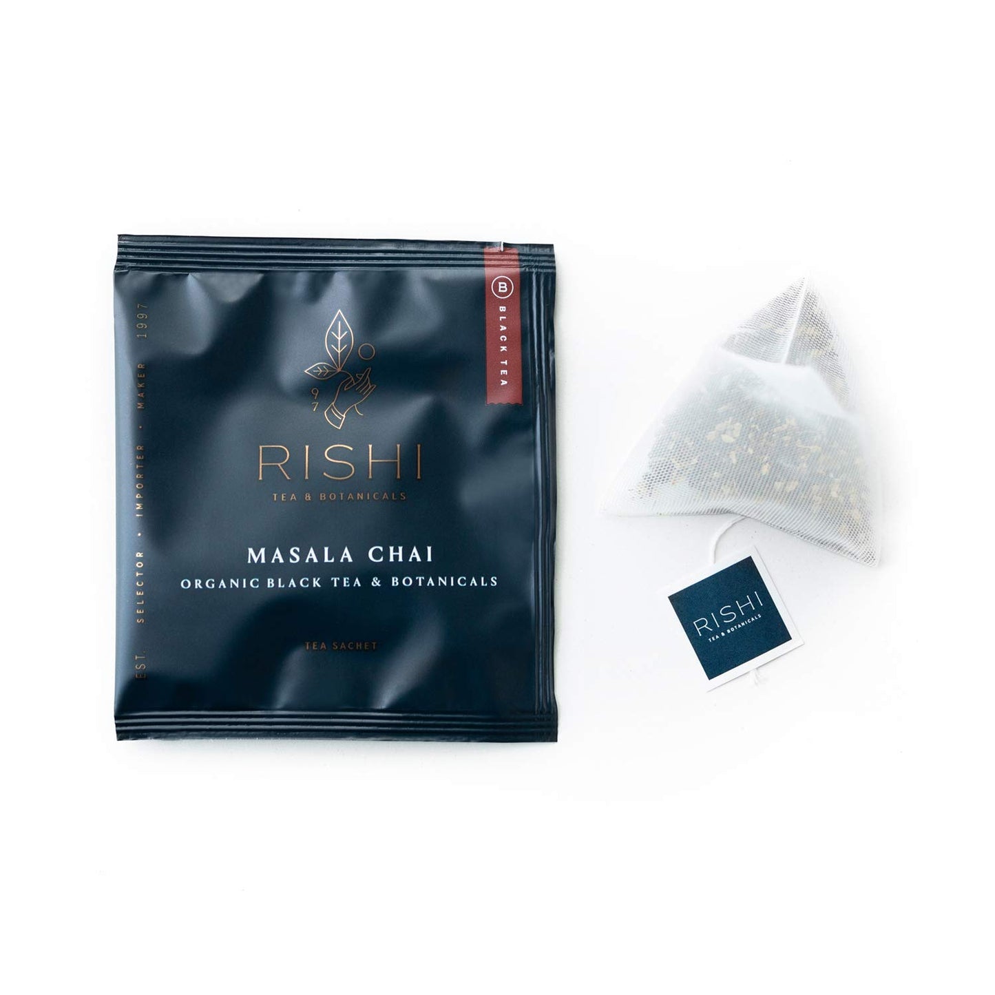 Rishi Tea Masala Chai Herbal Tea | Immune Support, Usda Certified Organic, Fair Trade Black Tea Blend, Highly Caffeinated, Natur
