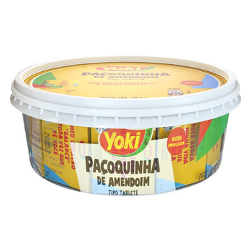 Ground Peanut Candy Bar Yoki - 16 Units - 12.4Oz | Paoquinha De Amendoim Yoki - 16 Tabletes- 12.4Oz - (Pack Of 04)