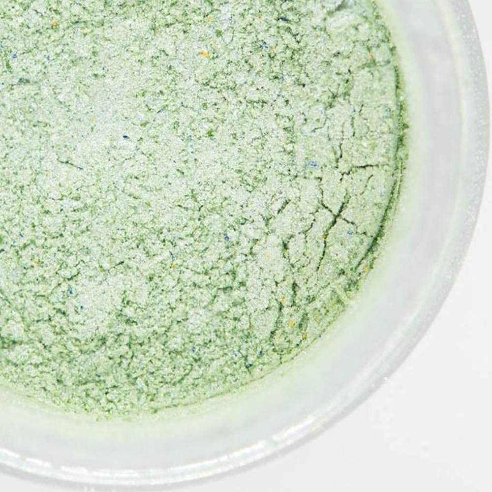 Bulk (20G) Luster Dust Edible Cake Decorations, Edible Luster Dust For Cakes Light Green Edible Luster Dust For Cupcake Decorations, Cake Drip, Edible Discomfort-Reducingt, Light Green Edible Shimmer Dust For Drinks