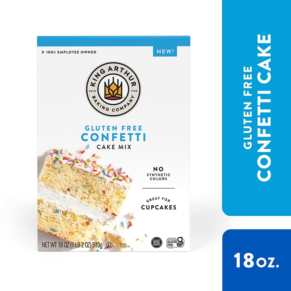 King Arthur Gluten-Free Cake Mix, Confetti, 18 oz