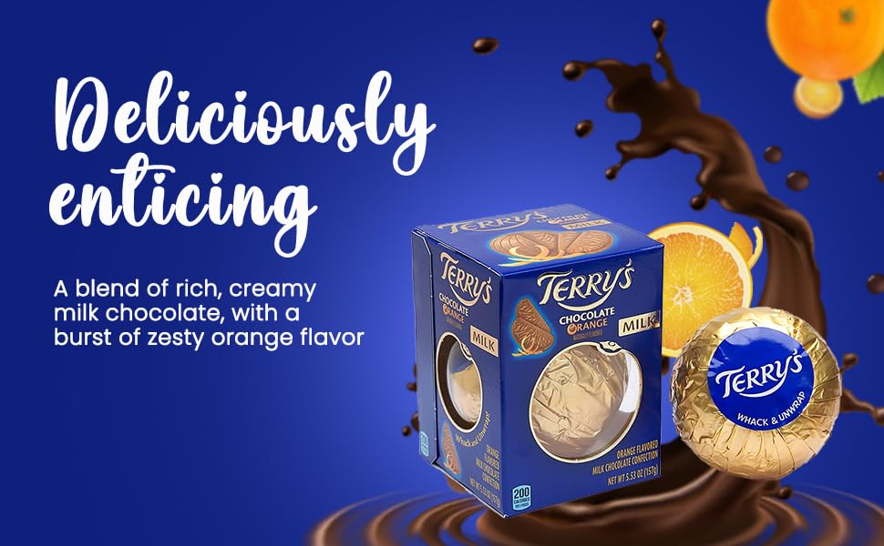 Smiling Sweets Terrys Milk Chocolate Oranges - Pack of 12 - Each 5.53oz - Ideal for Gift Giving and Sharing