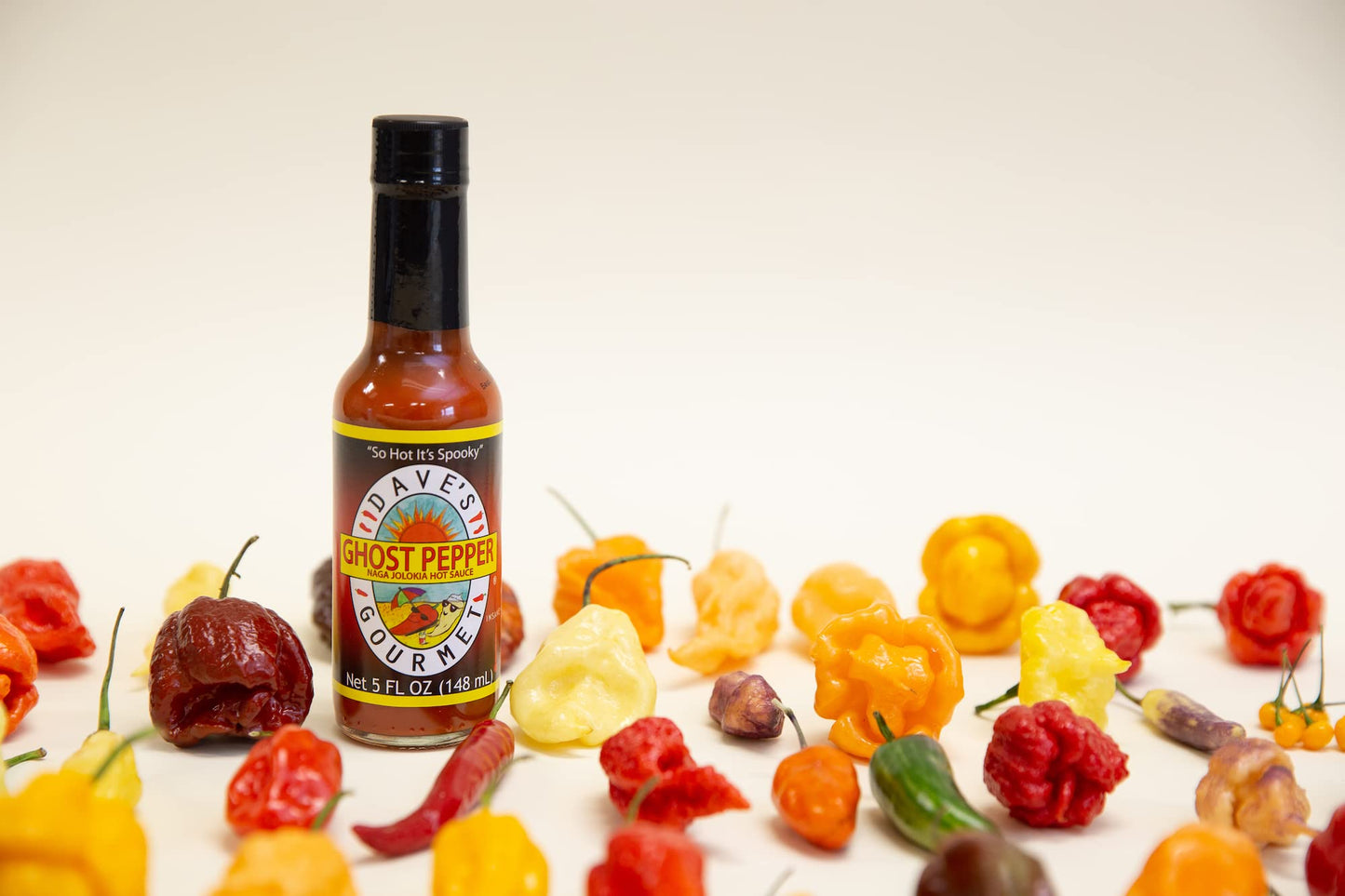 Dave's Ghost Pepper Naga Jolokia Hot Sauce 5oz