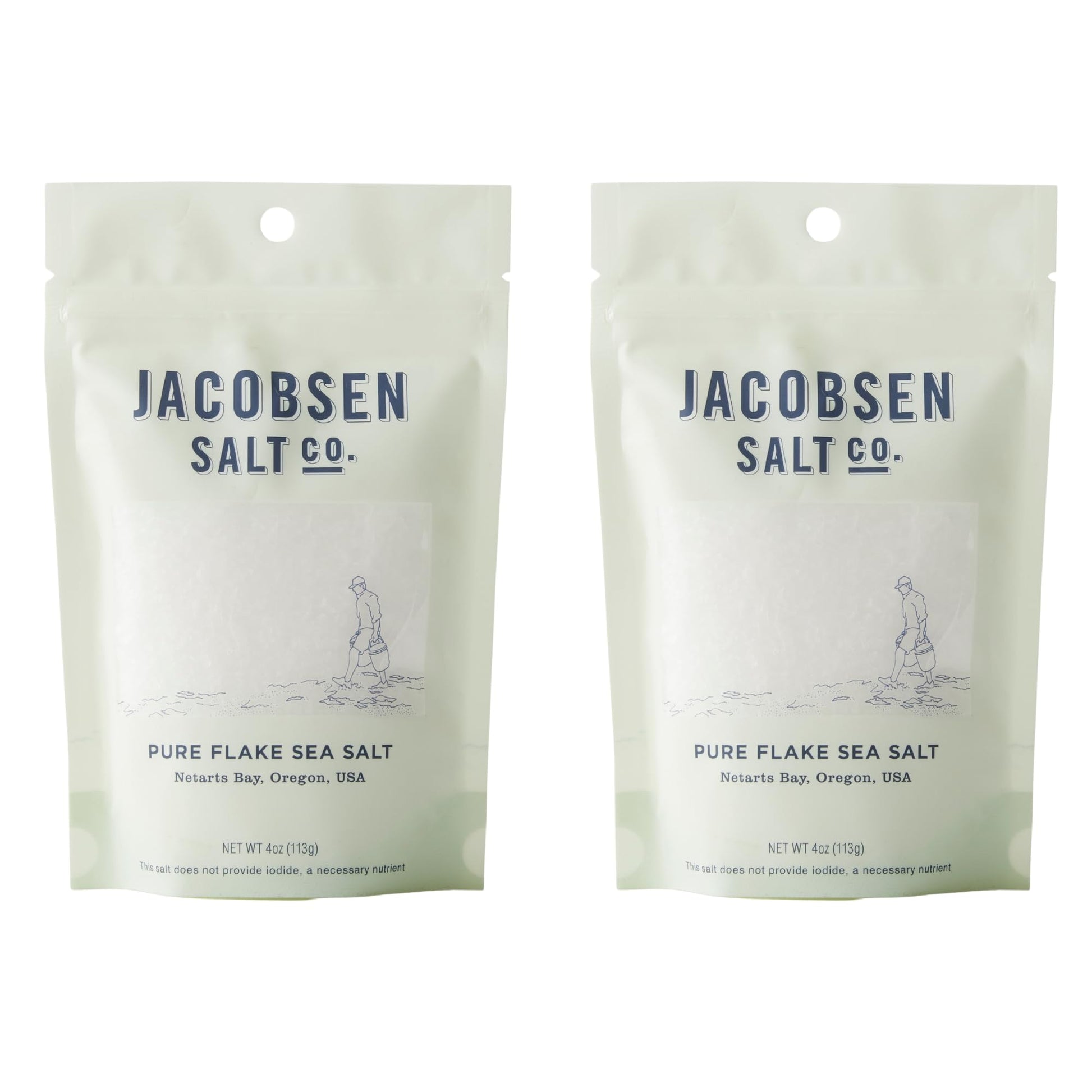 Jacobsen Salt Co. Pure Flake Sea Salt - Kosher Salt, Coarse, Non-Iodized Made in USA, Non-GMO, Steak Seasoning, Gourmet, Real Sa