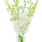 Premium Cut White Orchids (10 stems with Vase) (Support Small Business)