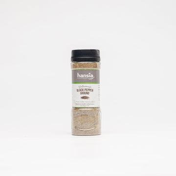 Hansia Black Pepper Ground, natural spices, Premium Quality for marinades, sauces, and salad dressings, Source of Natural Fiber,