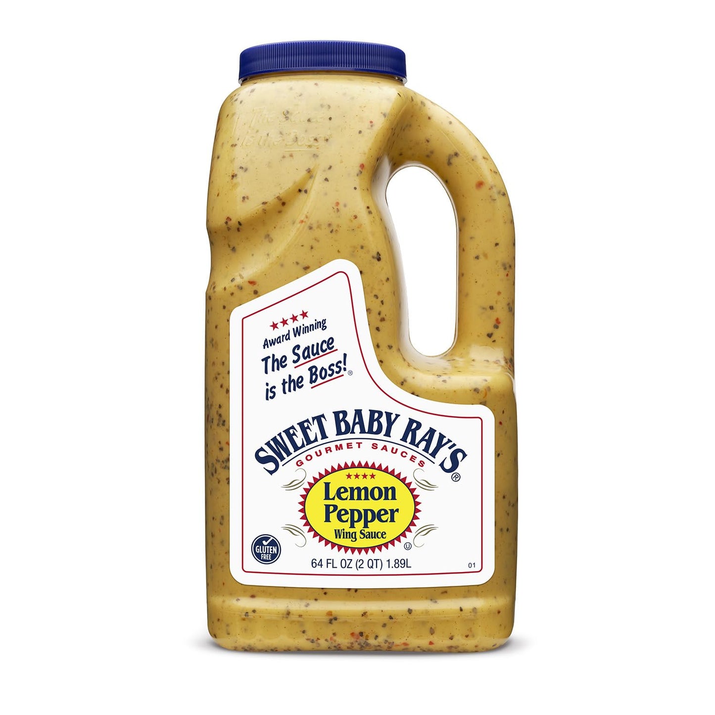 Sweet Baby Rays Award Winning Sauce | Lemon Pepper Flavor | 64 oz Bottle | Kosher | Gluten Free | Made in the USA