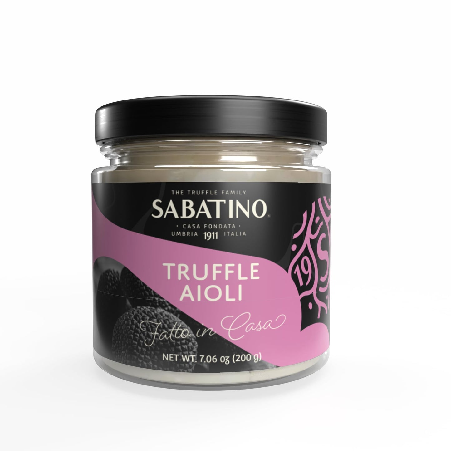 Sabatino Tartufi Truffle Aioli Sauce - Creamy Black Truffle Flavor, All-Natural Ingredients, 7.06oz
