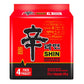 Case Set - Korean Shin Ramen Instant Noodles - 4 Goi Mi Han Quoc Shin - 4.58 Oz Per Bag X 4 Bags Per Order - Made In South Korea