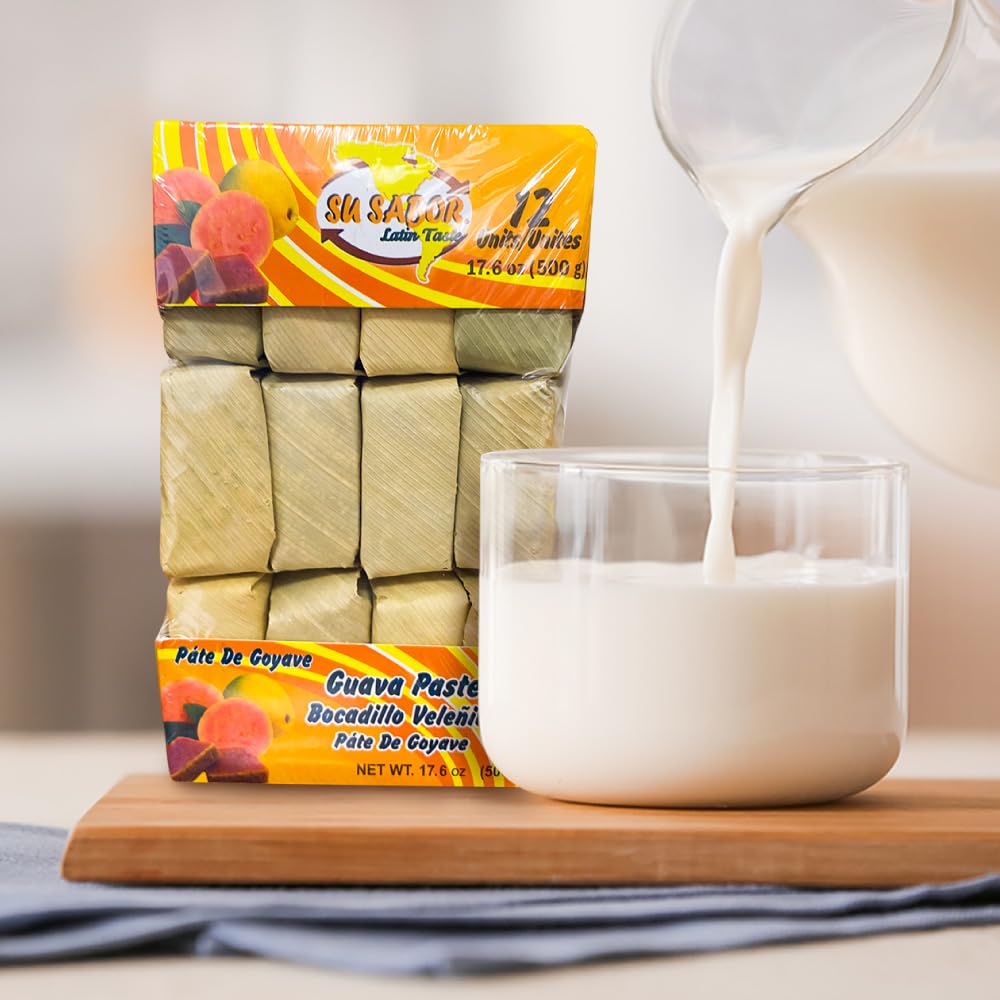 Su Sabor Guava Paste Bocadillo Veleito 12 Units 17.6 Ounces /500 Grams