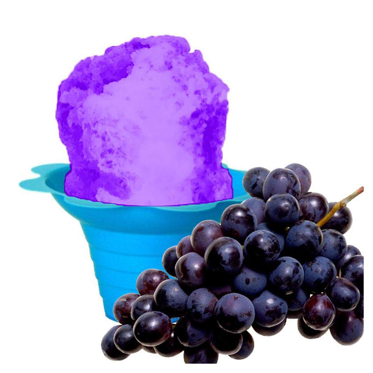 Hypothermias Shaved Ice & Snow Cone Syrup - Quart (32 Fl. Oz) - Grape - Made With Non-Gmo 100% Pure Cane Sugar, No Corn Syrup -