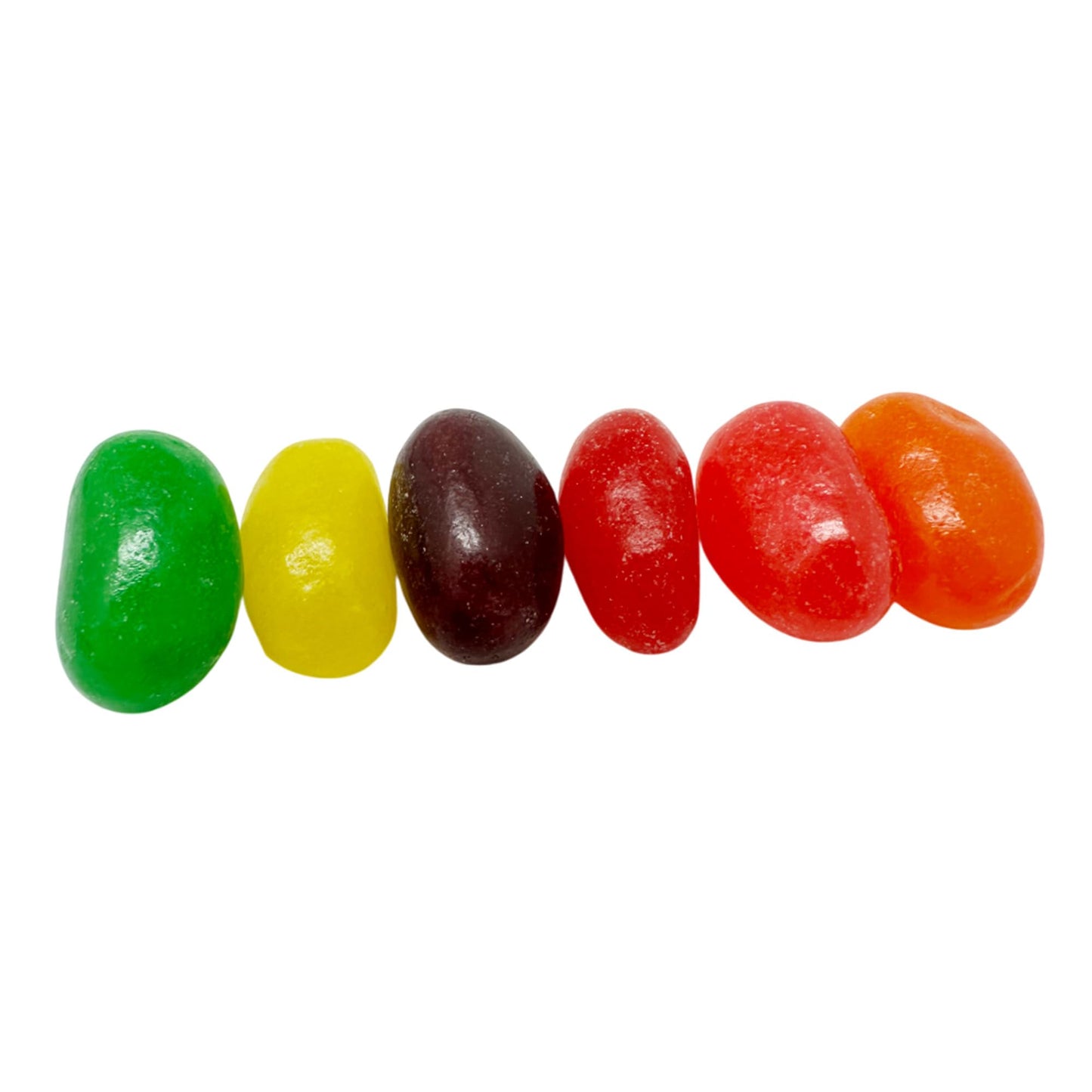 Fruit Flavored Jumbo Jelly Beans - 1 Lb Resealable Stand Up Candy Bag (Approx. 85 Pieces) - Strawberry, Lime, Grape, Lemon, Oran