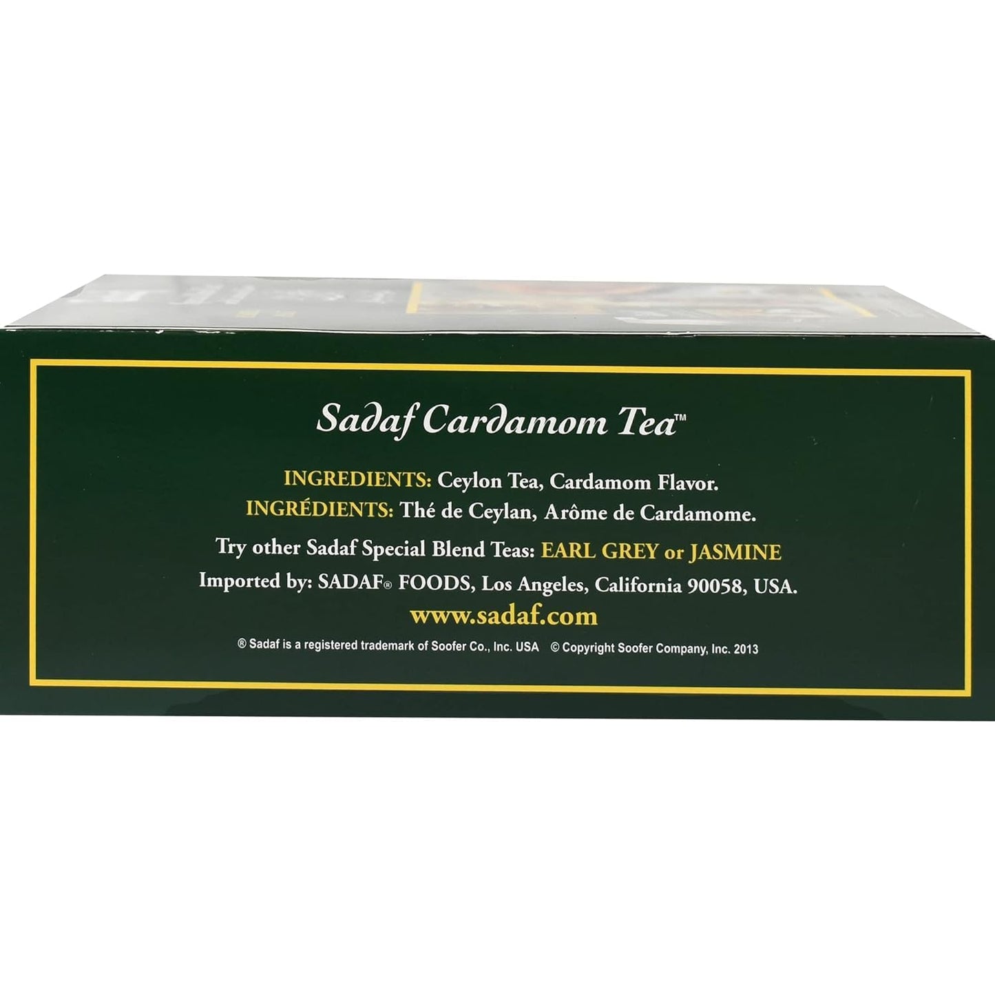 Sadaf Cardamom Tea Bags | Special Blend Cardamom Ceylon Black Tea | Quicktea Product Harvested In Sri Lanka | 100 Bags (Pack Of