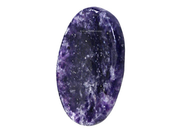 Amazing Gemstone Lepidolite Crystal Worry Stones For Anxiety - Thumb Worry Stone For Stress Meditation, Anxiety Relief Items Hea