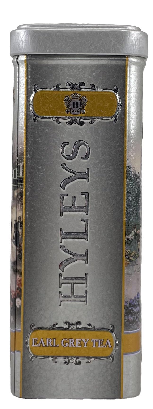 Hyleys English Earl Grey Big Leaf Loose Black Tea In Gift Tin - 3.5 Oz (100G)