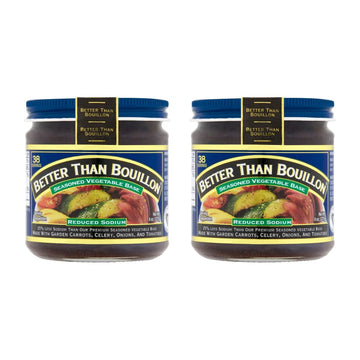 Better Than Bouillon All Natural Reduced Sodium Vegetable Base, Made With Seasoned Vegetables, Makes 9.5 Quarts Of Broth, 38 Servings 8 Ounce (Pack Of 2)
