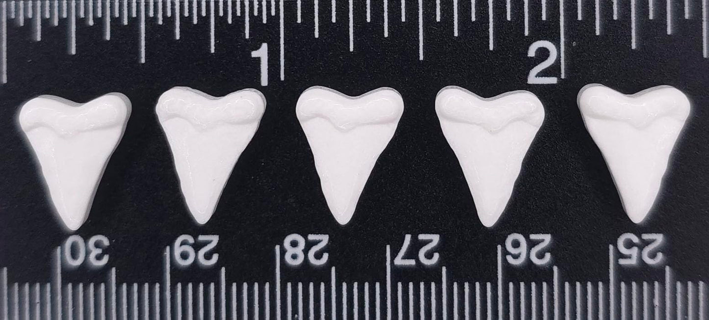 Ncs White Shark Teeth Edible Candy Sprinkles, 8 Ounces