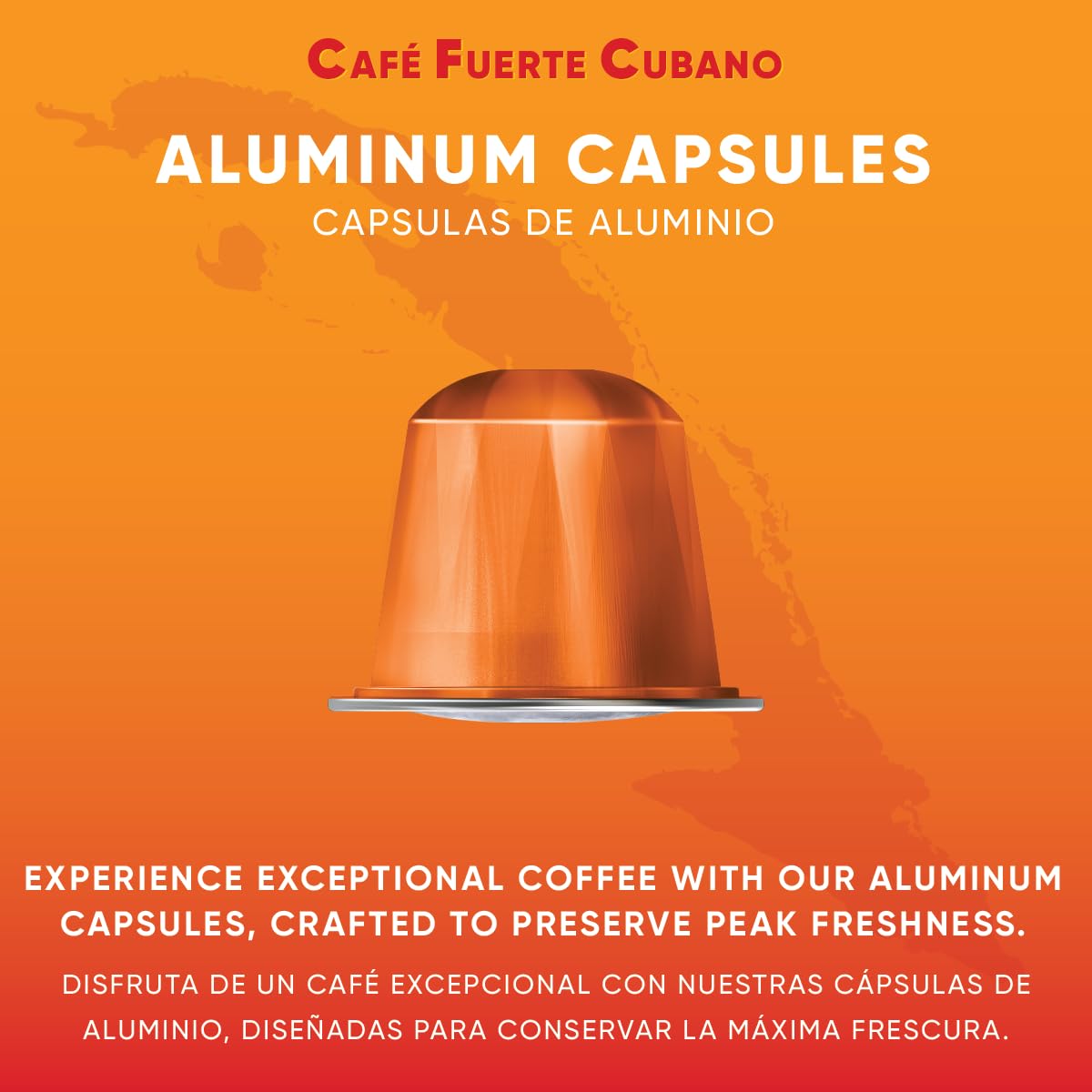 Café Fuerte Cubano Espresso compact pieces, Dark Roast, Intensity 13, Compatible with Nespresso Original Machines, 40 Count