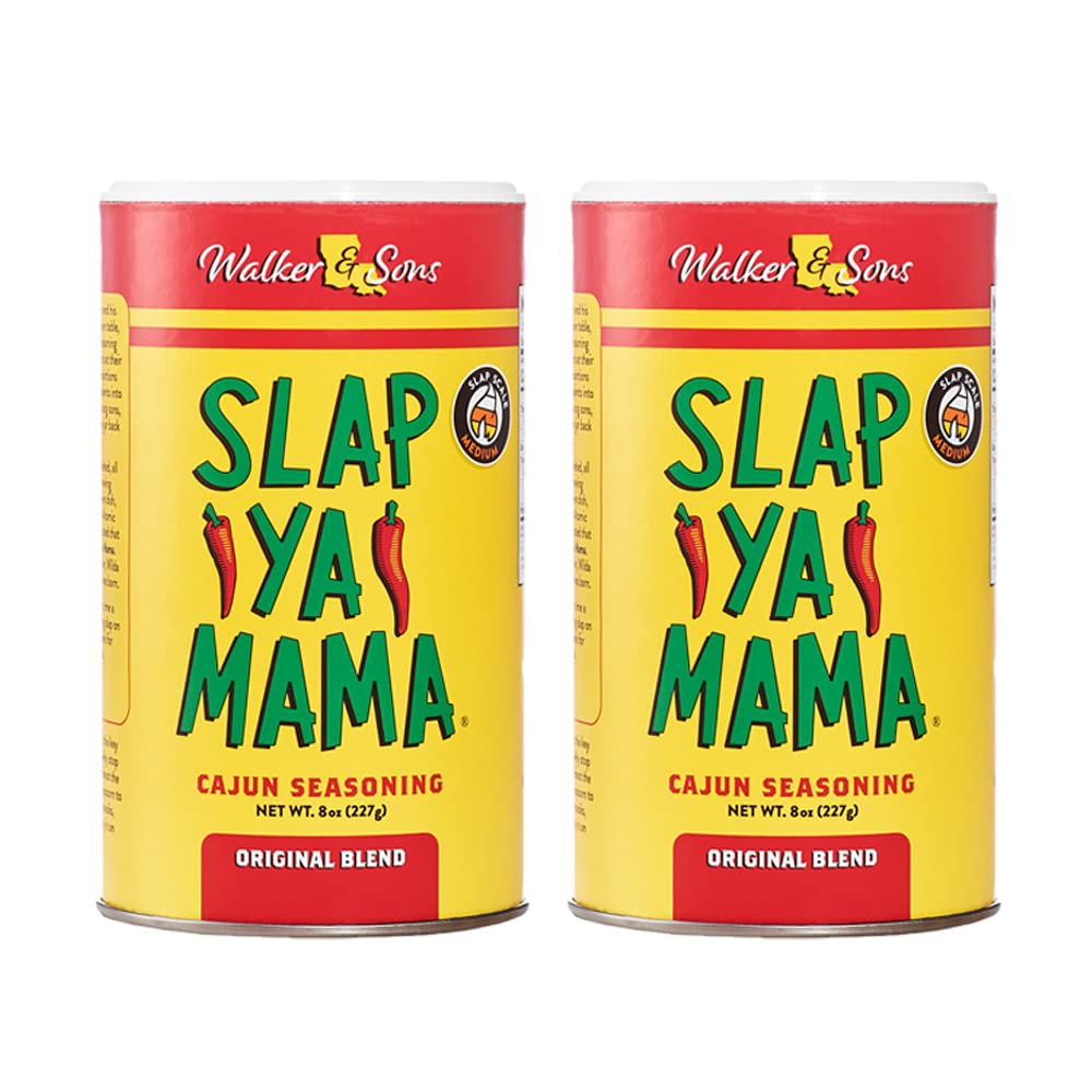 Slap Ya Mama Cajun Seasoning from Louisiana, Original Blend, No MSG and Kosher, 8 Ounce (Pack of 2)