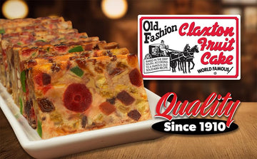 Claxton Fruit Cake - 2 Lb. Regular - Solid Loaf