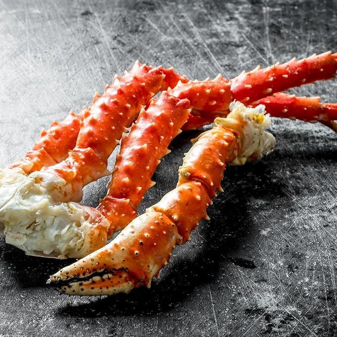 Colossal King Crab Legs - Wild-Caught  Pre-Cooked  Frozen - Sustainably Sourced Red King Crab from Norway (3 Pound)