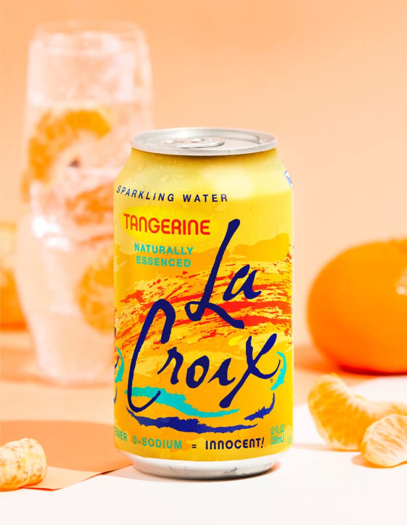 Lacroix Sparkling Water, Tangerine, 12 Fl Oz (Pack Of 8)