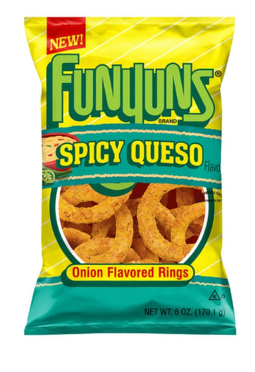 Funyuns Spicy Queso Onion Flavored Rings (6Oz Bag) (2 Pack)
