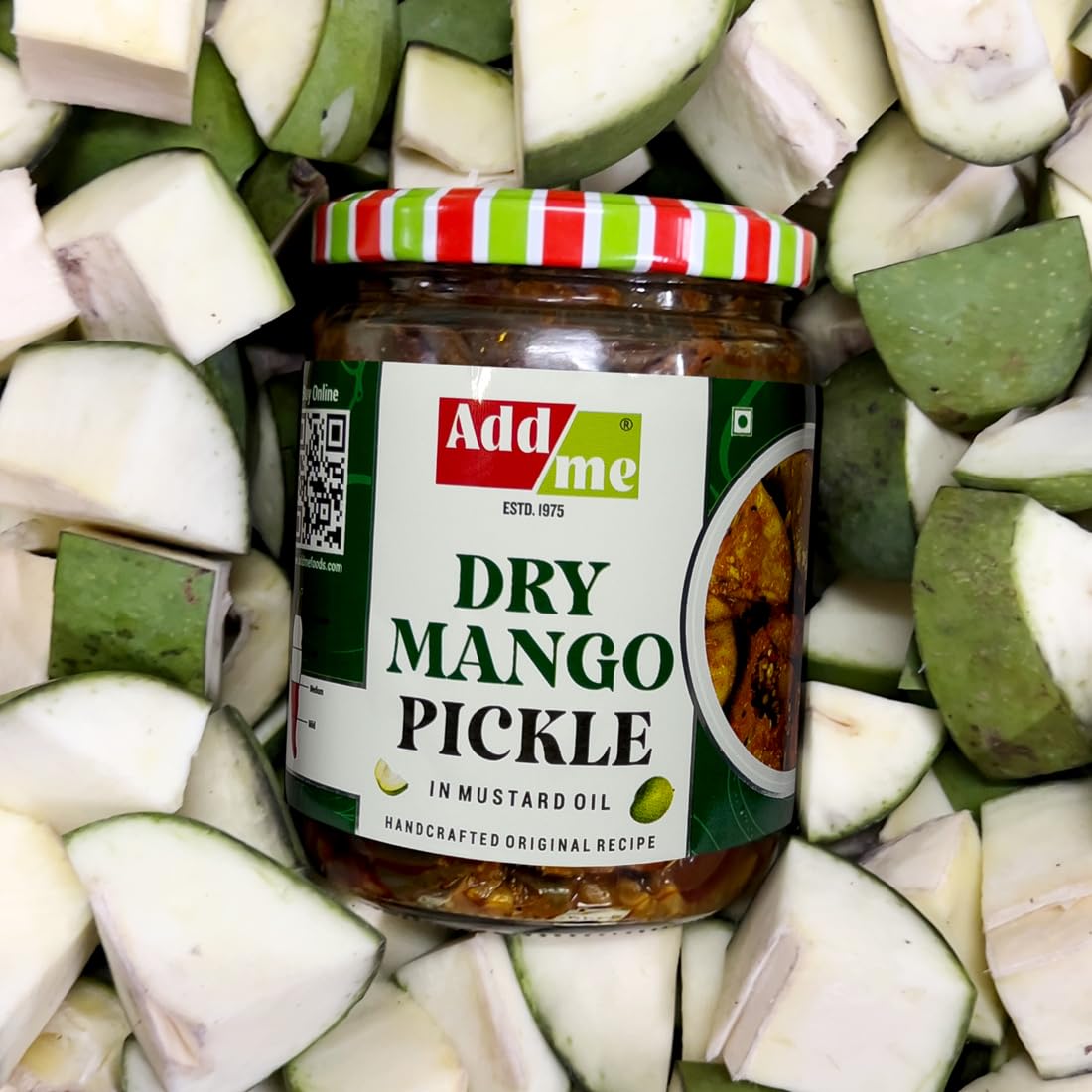 Add Me Dry Mango Pickle 500Gm In Very Home Made Less Mustard Oil Aam Ka Sukha Achar Village Style 500 G Classic Indian Recipe Gl