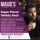 MAUDS Sampler Variety Pack Coffee Pods, Medium Roast, 24 Count, 100% Arabica Beans, Compatible with Keurig K Cups