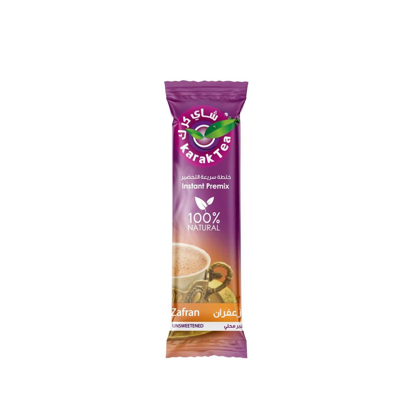 KARAK TEA Premium Instant Premix Chai Latte - Saffron Unsweetened, Model 636599 - 010