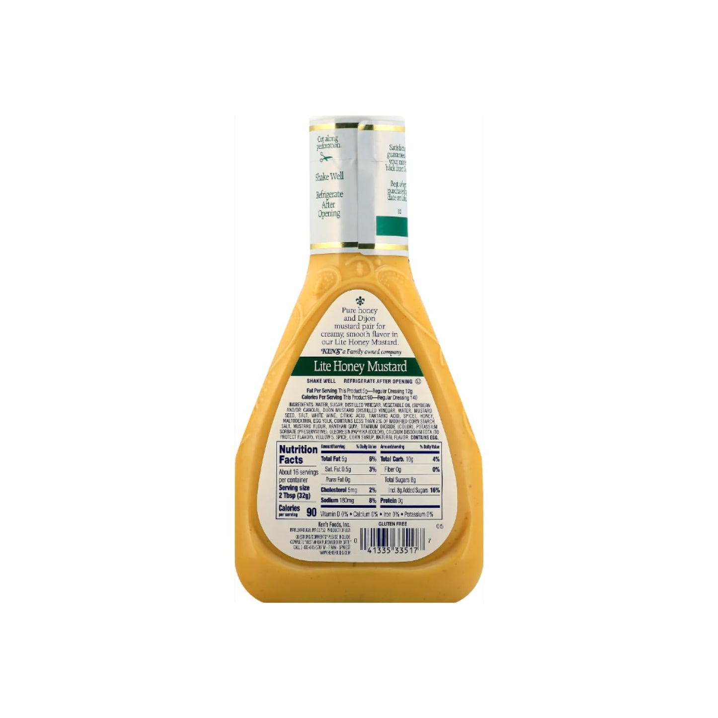 Ken'S Steak House Lite Honey Mustard Dressing 16 Fl Oz (Pack Of 6)