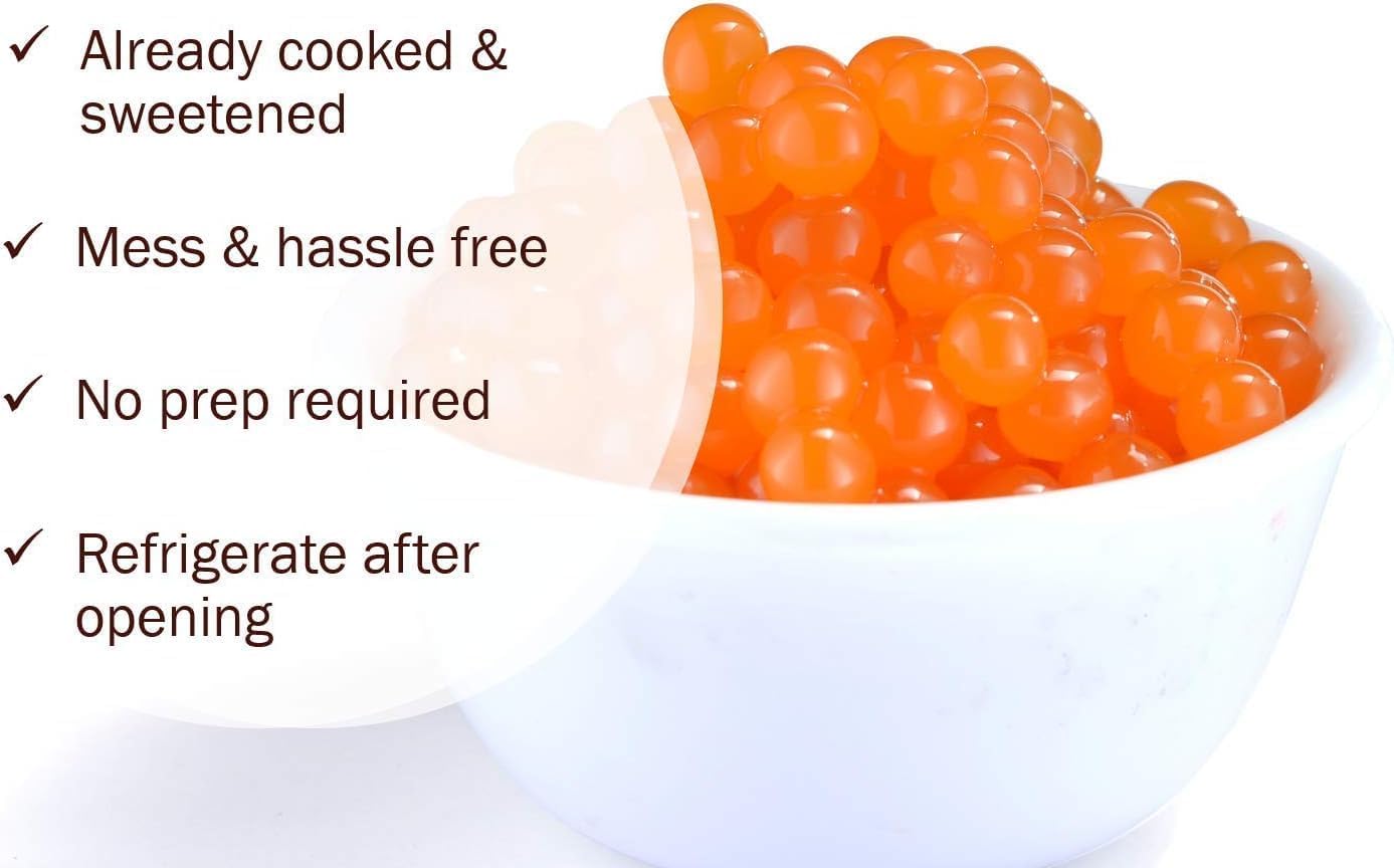 BREXONIC Popping Boba Pearls Bursting Tea Balls - Strawberry Mango Blueberry - 2 LB Pack