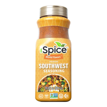 iSpice Blend | Southwest Seasoning | 20.95 oz | Mixed Spice & Seasoning | Bulk Size | Halal | Kosher (Southwest)