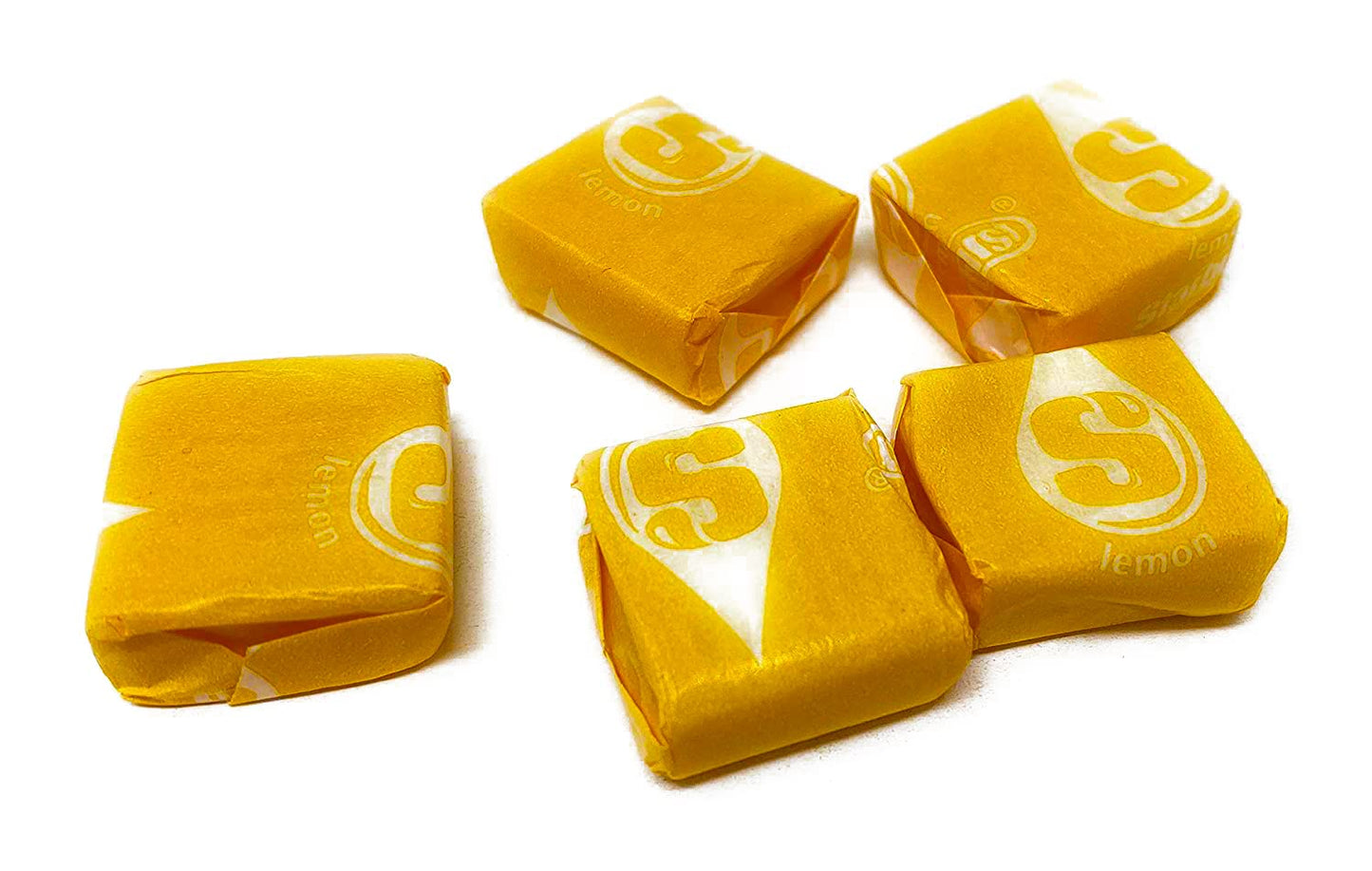 Holiday Special Str burst Yellow Lemon Chewy Candy - 1.5 lbs - All Yellow Lemon Str burst Fruit Chews - Single Flavor Soft Candy