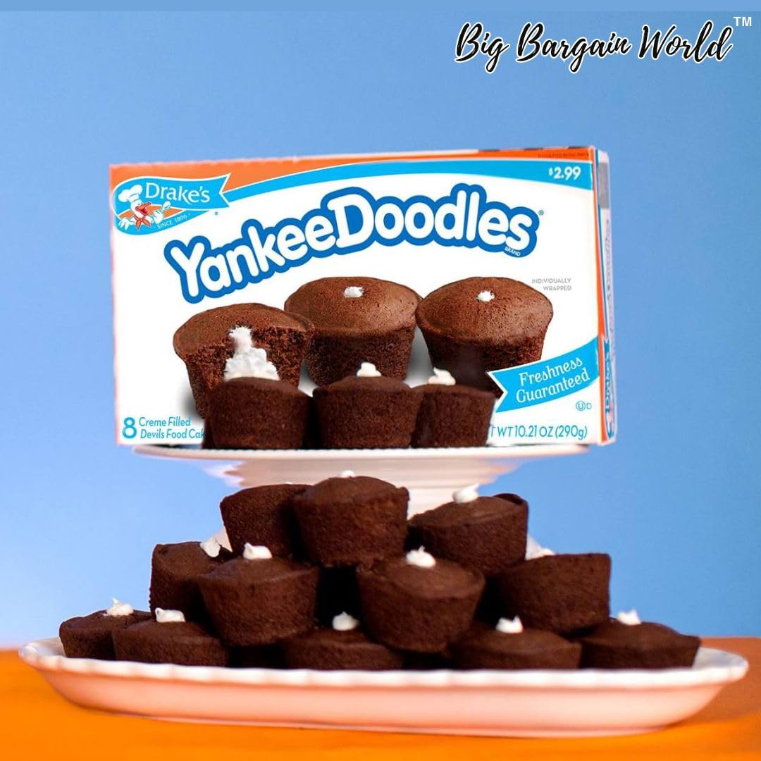 3 Pack Yankee Doodles Cream-Filled Chocolate Cakes