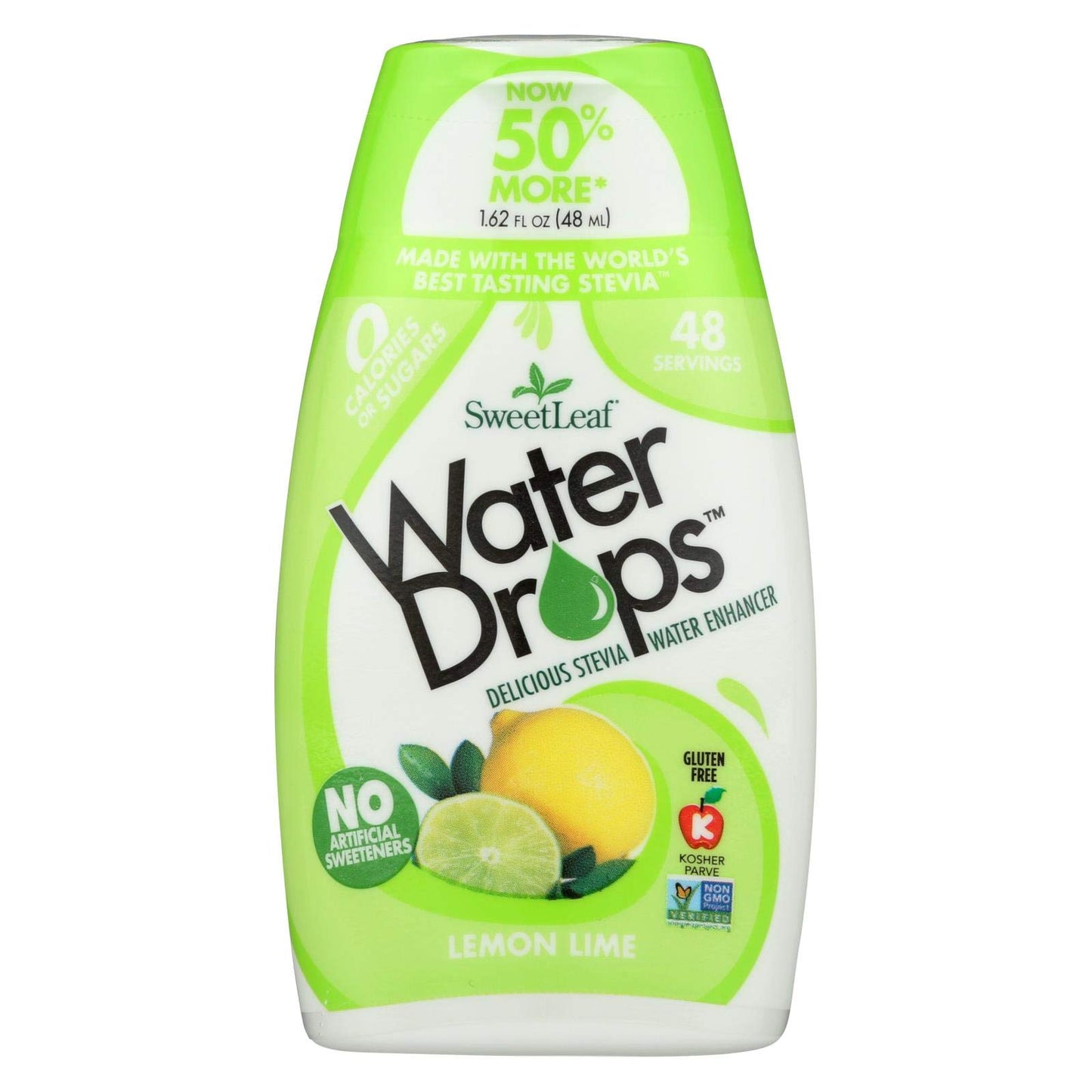 Sweetleaf Water Flavoring Drops- Stevia Water Enhancer, Sugar Free, Zero Calorie Water Additive For Flavor, Contains Monk Fruit Extract, Gluten Free, Keto Friendly - Lemon Lime, 1.62 Fl Oz (Pack Of 1)