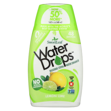 Sweetleaf Water Flavoring Drops- Stevia Water Enhancer, Sugar Free, Zero Calorie Water Additive For Flavor, Contains Monk Fruit Extract, Gluten Free, Keto Friendly - Lemon Lime, 1.62 Fl Oz (Pack Of 1)