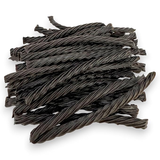 KLUB BULK Black Licorice Twists – Soft and Chewy Candy for Snacking – 1.5 lbs (24 oz)