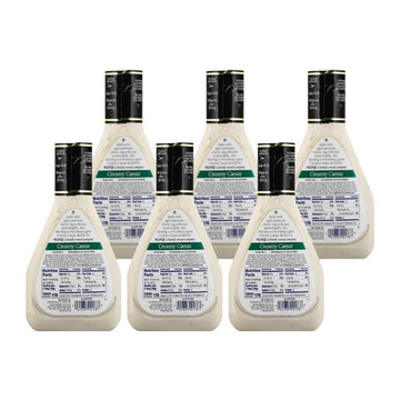 Kens Steakhouse Dressing, Creamy Caesar Dressing, Gluten Free Dressing For Salads Or Spreads, 16 Fl Oz Bottle (Pack Of 6)