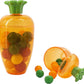 The Dreidel Company Fillable Easter Carrots, 5.5 Plastic Containers, 24-Pack, Bright Orange