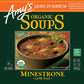 Amy’S Soup, Vegan Minestrone, Light In Sodium, Made With Organic Vegetables, Beans And Pasta In Tomato Broth, Canned Soup, 14.1 Oz (6 Pack)