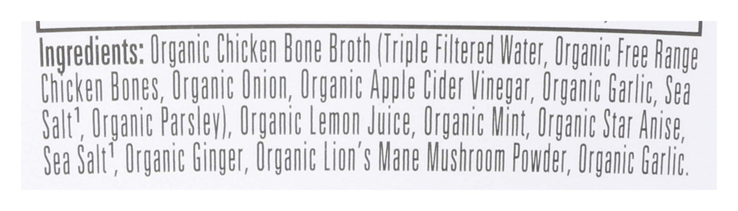 Bonafide Provisions Fresh Organic Be Well Broth with Lemon, Mint & Ginger Organic Chicken Bone Broth, Frozen 8 fl oz - Gluten-Fr
