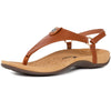 Athlefit Women'S Comfortable Orthopedic Sandals Thong Dressy T-Strap Orthotic Casual Summer Arch Support Brown Sandals Size 8