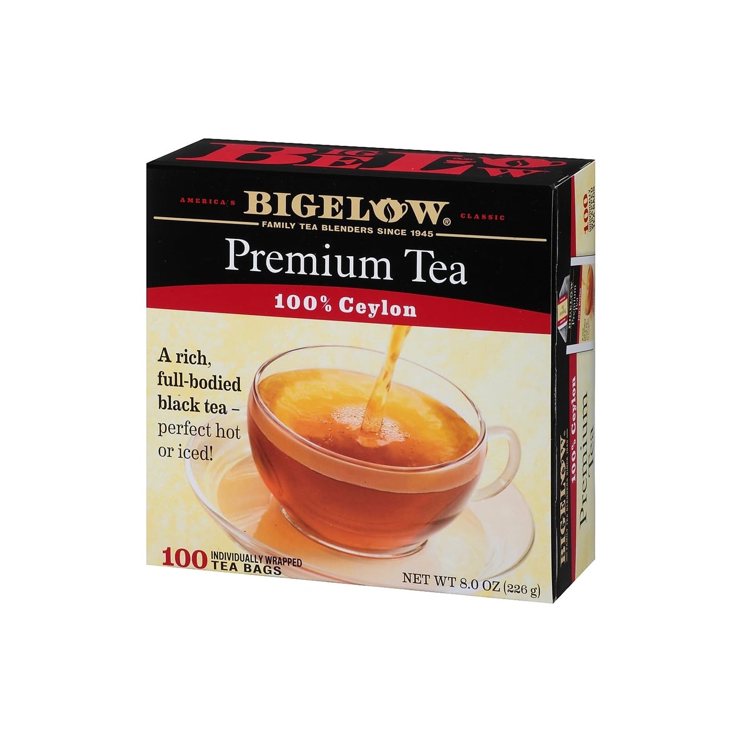 Bigelow Premium Ceylon Black Tea Bags, 1000 Tea Bags/Carton (00351) (Rcb00351)