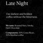 Methodical Coffee Late Night Whole Bean Coffee, 100% Arabica, Dark Roast, 12 Oz. Freshly Roasted, Fair Trade, Ethically Sourced.