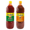 Bundle EL CHILERITO Sauce Chamoy Flavor 1L/ 33.8 Fl. Oz + Sauce Chamoy Mango Flavor - Mexican Foods - For Garnishing Fruits And